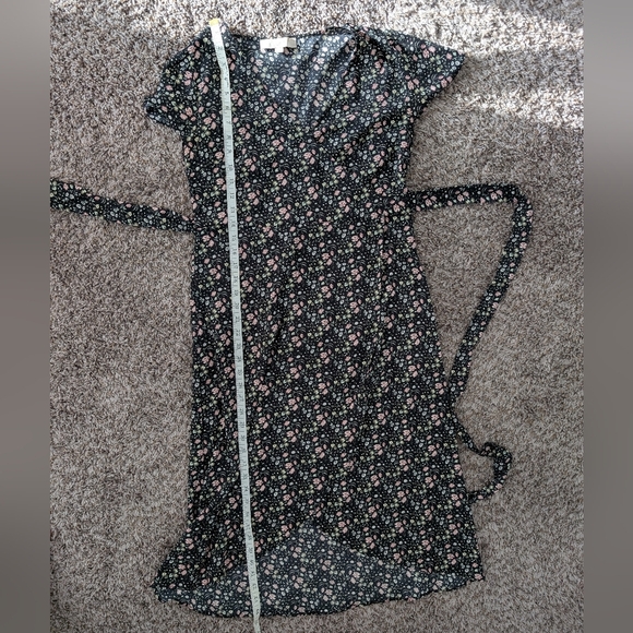 LOFT Floral Wrap High-Low Dress - Picture 11 of 11